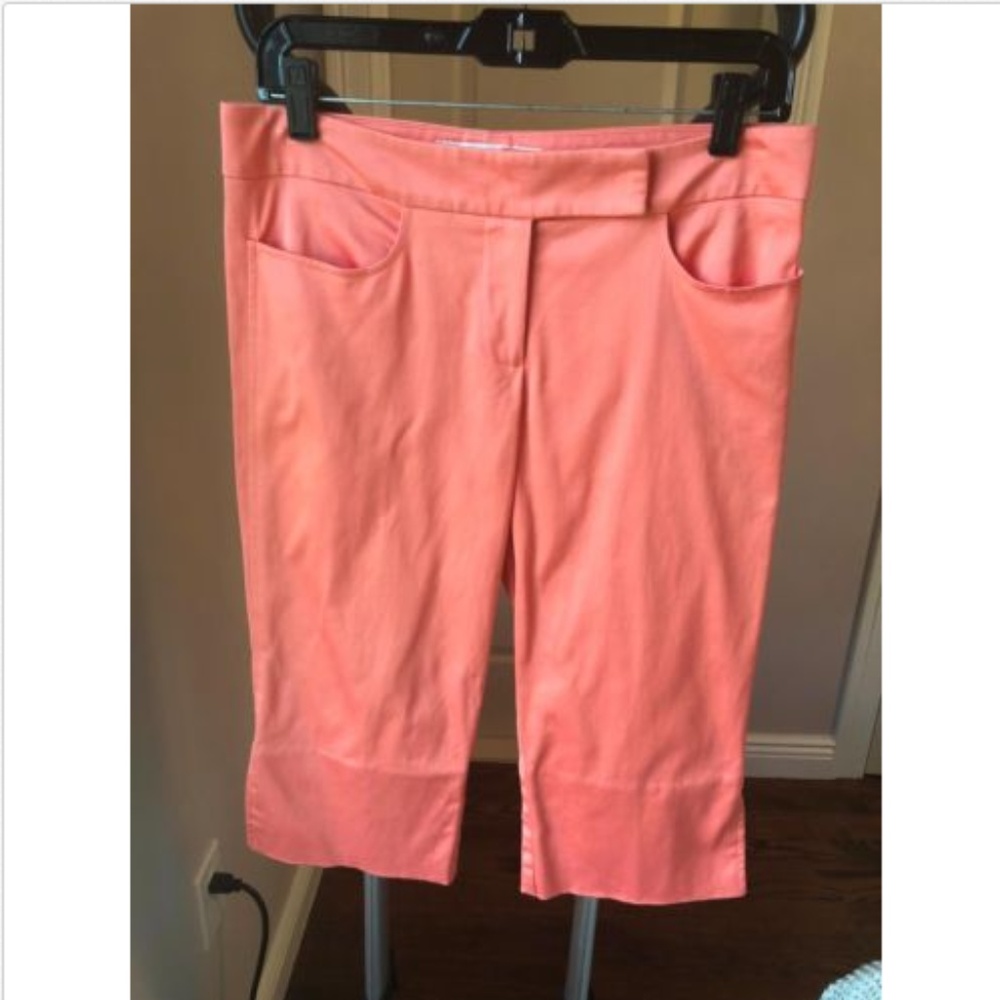 TRINA TURK Coral Mid Rise Clam Digger Pants SZ 6